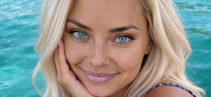 Isabella Sterling en bikini de hilo dorado pregunta '¿Demasiado?'
